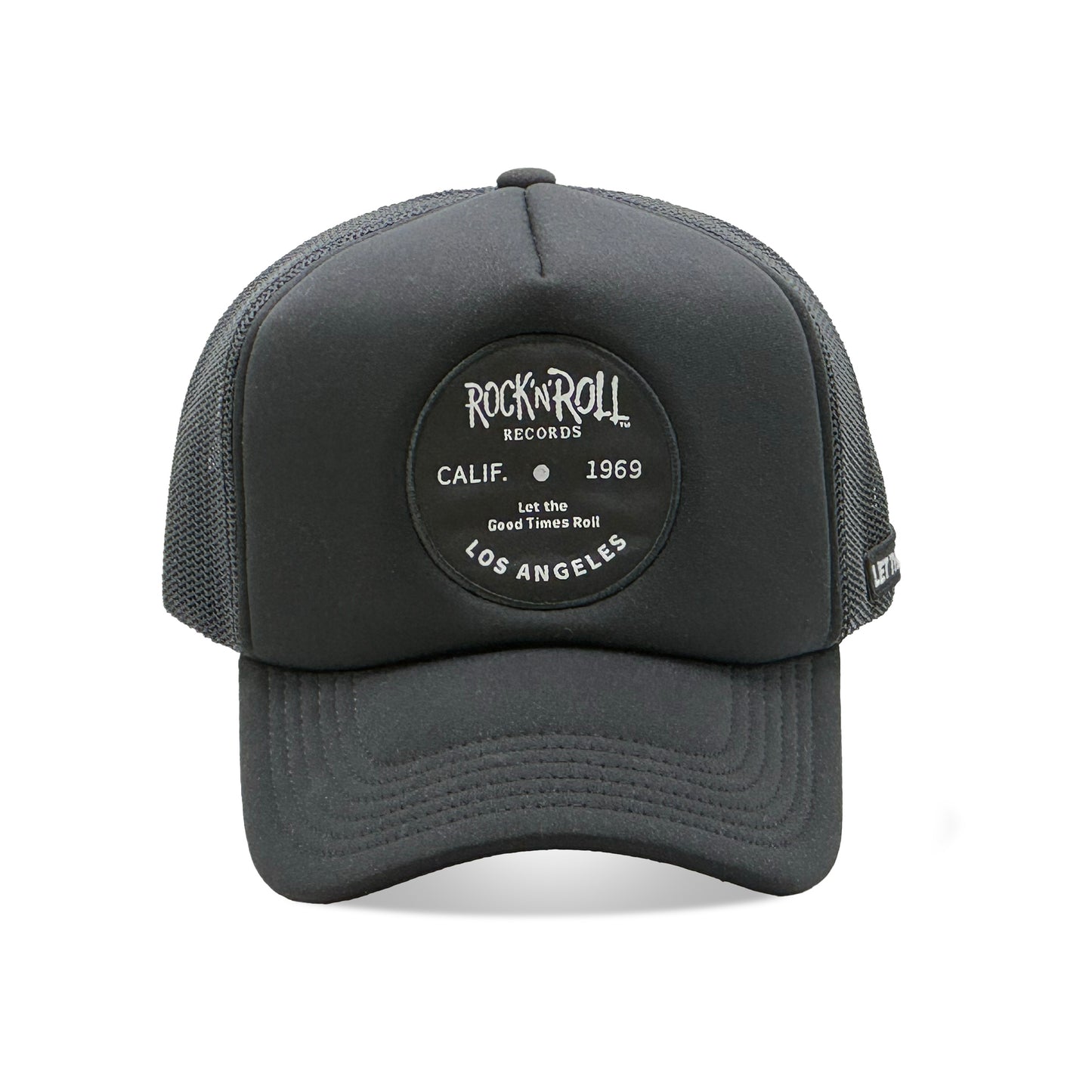 Black Foam Record Label Trucker